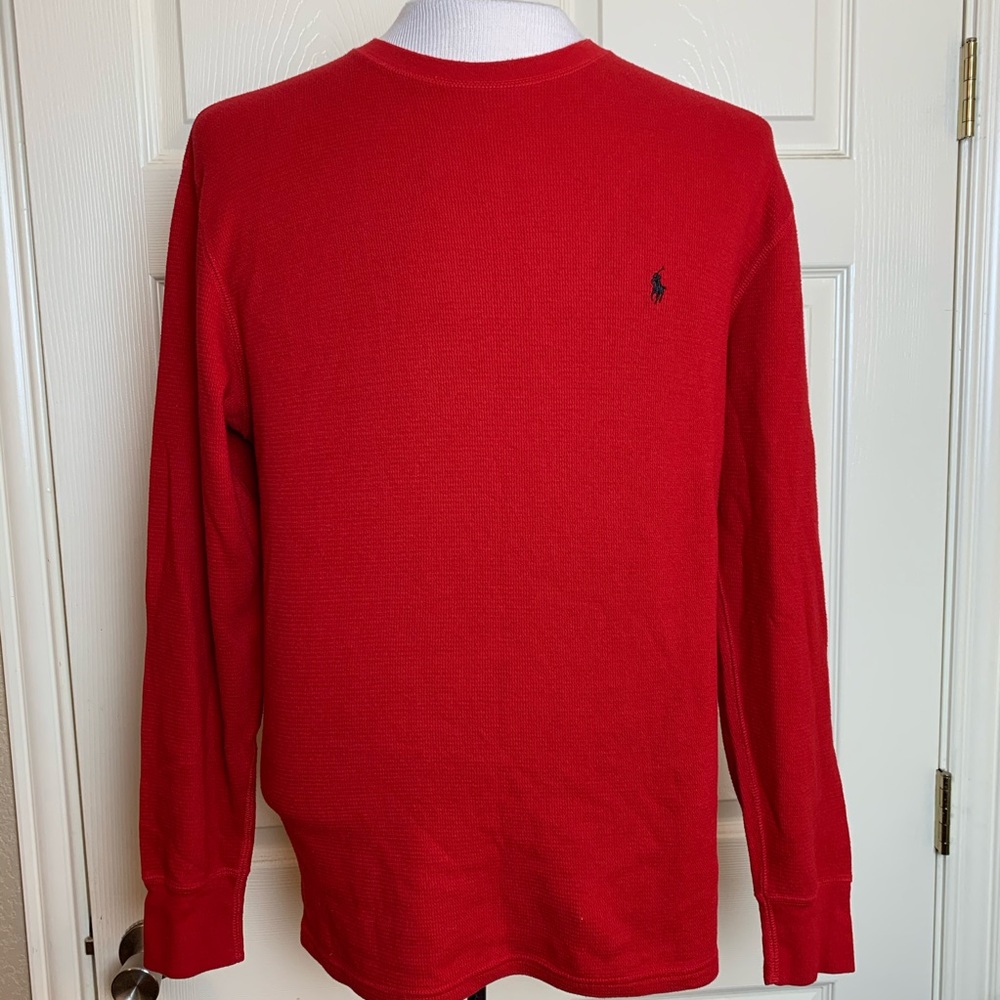 Polo Ralph Lauren Sleepwear Waffle Top Red M